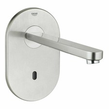 Grohe 36334SD0 Eurosmart E Infrarot-Wand-Waschtischarmatur - Stahl gebürstet - Neu