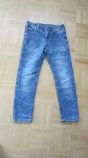 blaue Jeans, Gr. 140, Yigga, verstellbarer Gummibund, 5-Pocket-Style