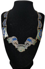 Mexico Indianer-Schmuck 925er Silber Kette von Mexico Halskette Collier ohne OVP