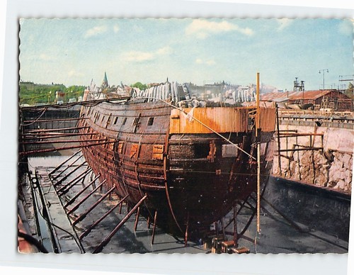 Postcard the wasa dry dock - in,