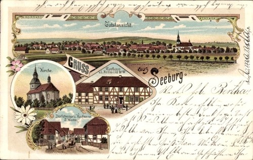 Litho seeburg eichsfeld - seeburg, im