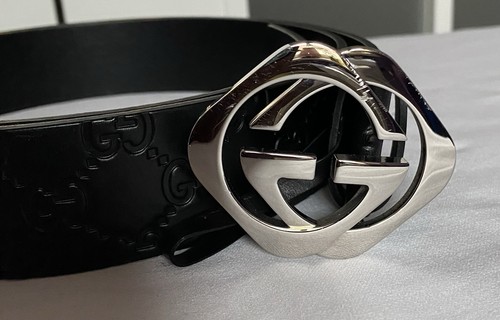 Gucci herren gürtel - gürtel, schwarz