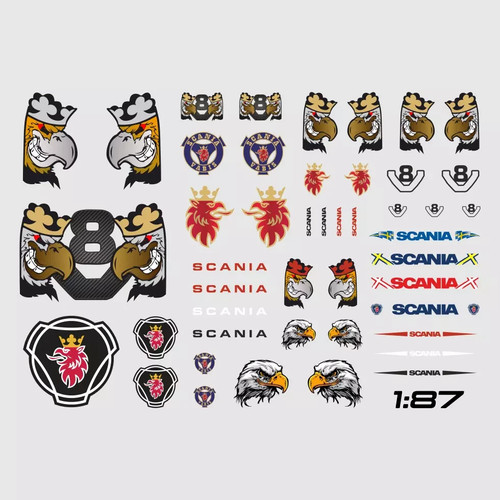 Waterslide decal scania - waterslide,