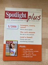 SPOTLIGHT PLUS Englisch-Sprachtrainer 5/2008 - SPEED, ANIMALS, CHARITY WORK