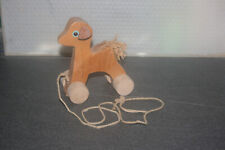 Nachziehhund, Handarbeit aus den 50ern, alt, massiv Holz, sehr gut erhalten