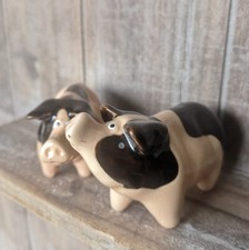 2 x Schwein Schweine Figur