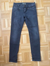 CLOSED lässige JEANS Pedal Cape 44 (it.) Gr. 38 (dt.) destroyed-Look anthrazit