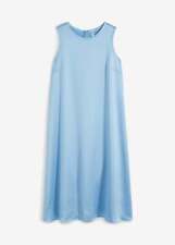 Satin-Midikleid Gr. 40 Hellblau Damenkleid Sommerkleid Abend-Party-Kleid Neu*