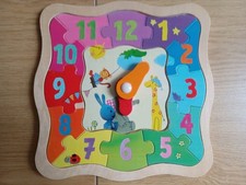 Eichhorn Holzsteckpuzzle "UHR" Kikanninchen