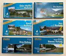 Bikeline Radtourenbuch Karten Konvolut Radweg Inn Mur Drau Enns Oder-Neiße 
