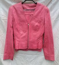 Hosenanzug    Leder N2 MARC CAIN 36 rot  Lammnappa Jacke + Hose rosa neu LUXUS