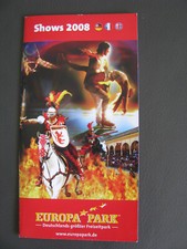 Europa Park Flyer Broschüre Shows im Jahre 2008