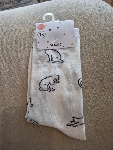 Socken mit katzenmotiv - socken,