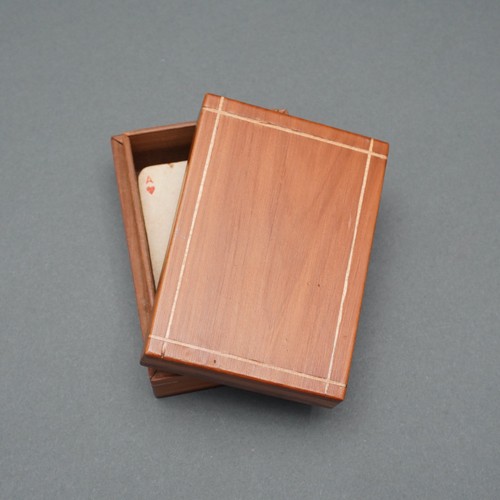 Spielkarten holzbox - in,