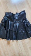 Leder Minirock Größe 34