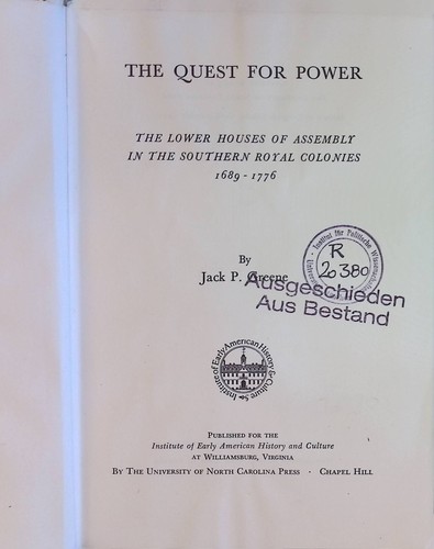 The quest for power - quest, power: