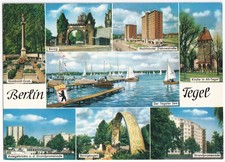 AK Berlin, Tegel, Mehrbildkarte Ortsansichten, um 1982, unversandt