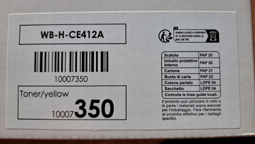 Toner kassette gelb für - toner, hp