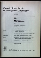 Gmelin handbook of inorganic chemistry; Mn : manganese. D. / 6. Coordination com