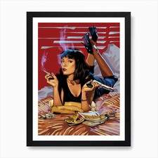 Pulp Fiction Tarantino Mia Gun