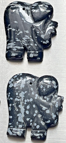 Schneeflocken obsidian perlen - obsidian,