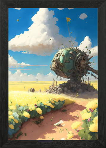 Sky garden gerahmtes wandbild - garden,