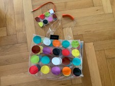 Vintage Codello Strandtasche Shopper + kleine Kosmetiktasche Kunststoff Plastik