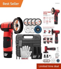 Winkelschleifer Mini kabellos 12V, 19500 U/min, Akku, Schneid-Polierwerkzeug