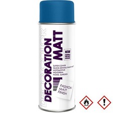 1 Stück 400ml RAL 5005 MATT Lackspray Sprühlack Lack Farbe Signalblau