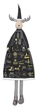 Adventskalender Türkalender Kalender 140cm Elch Hirsch Rentier Stoffadventskalen