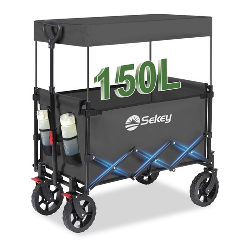 150kg bollerwagen faltbar mit - 150kg,