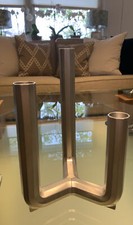  IKEA PS 2017 Designer Leuchter Kerzen Silber 3er Kerzenständer Stahl / Verzinkt