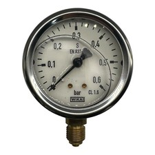 WIKA Glycerin-Manometer senkrecht, 63mm, 0 - 0,6 bar