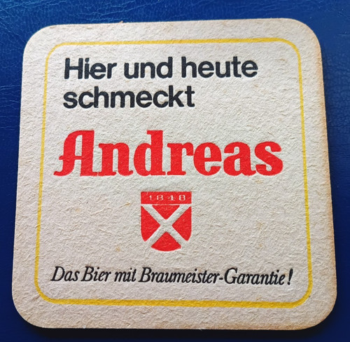 Bierdeckel brauerei andreas - bierdeckel,