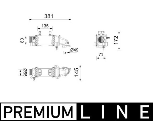 Mahle ladeluftkühler 739 - mahle,