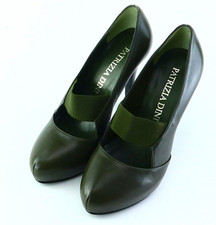 Pumps Gr. 39 Oliv Damen-Schuhe