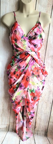 Plt pink geblümtes - geblümtes, gerafftes
