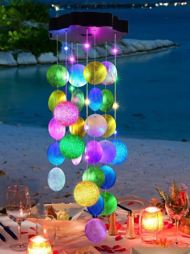 Solar windspiel muschel led - muschel,