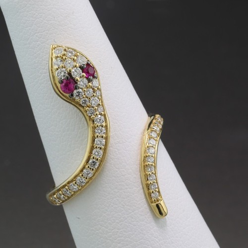 Schlangen ring brillanten - schlangen,