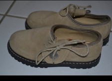 Trachtenschuhe Gr. 29 Beige Wildleder Top