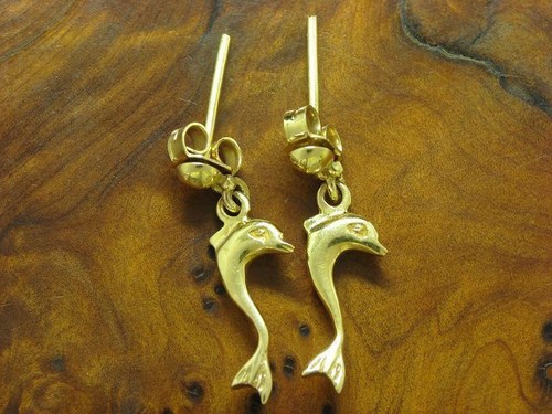 14kt 585 gelbgold delfin - 585,