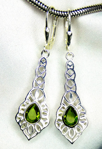 Peridot ohrhänger 925 - 💚peridot,