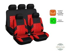 Complete Set Red Fabric Car