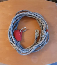 Sicherheitsseil (ca 14 lfm) mit Seilkürzer und Falldämpfer K1, Unbenutzt