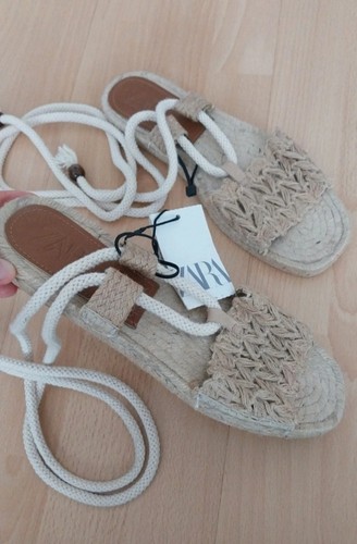 Zara sandalen espadrilles - zara,