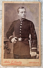 Cdv foto 1890 soldat - cdv, um