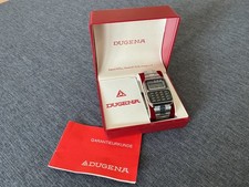 ??Top Rarität Vintage Dugena Digital Armband-LCD-Uhr Calculator full Set ~1975