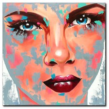 NOVAARTE Acryl Bild Gemälde Frau Abstrakte Malerei Kunst Modern Porträt ORIGINAL