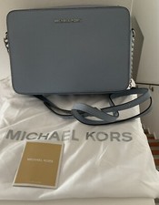 Original MICHAEL KORS Tasche Jet Set large EW Travel Bag hellblau neuwertig