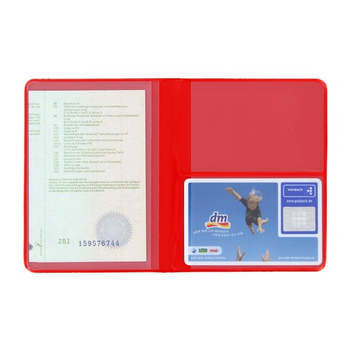 Ausweismappe rot kfz - rot,